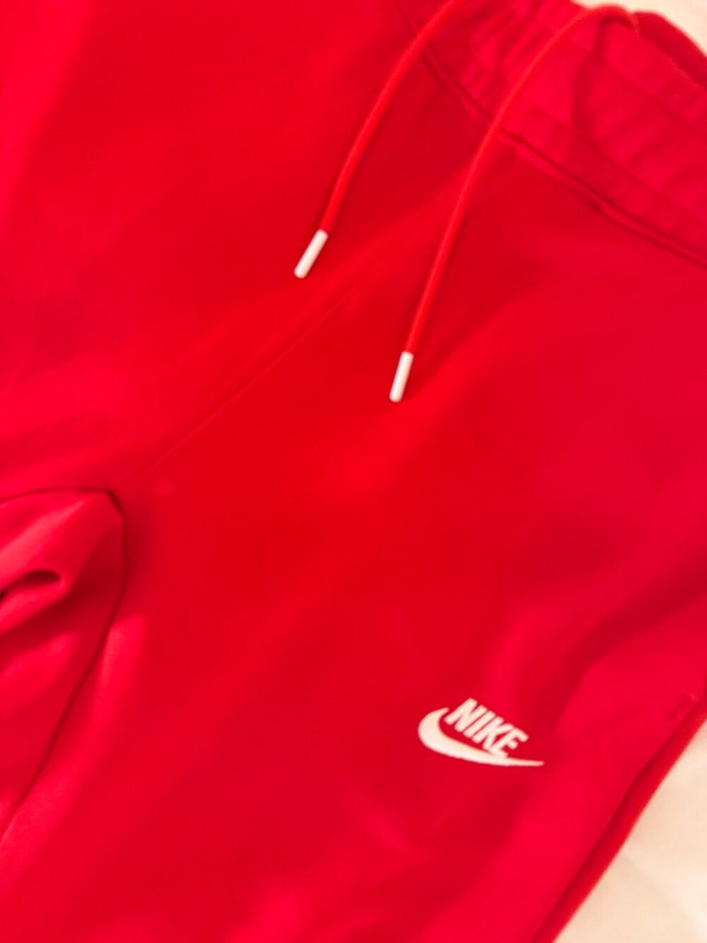 Nike NSW Tribute Joggers Mens Size Small Red Knit Track Pants DA0007-657 S Pre
